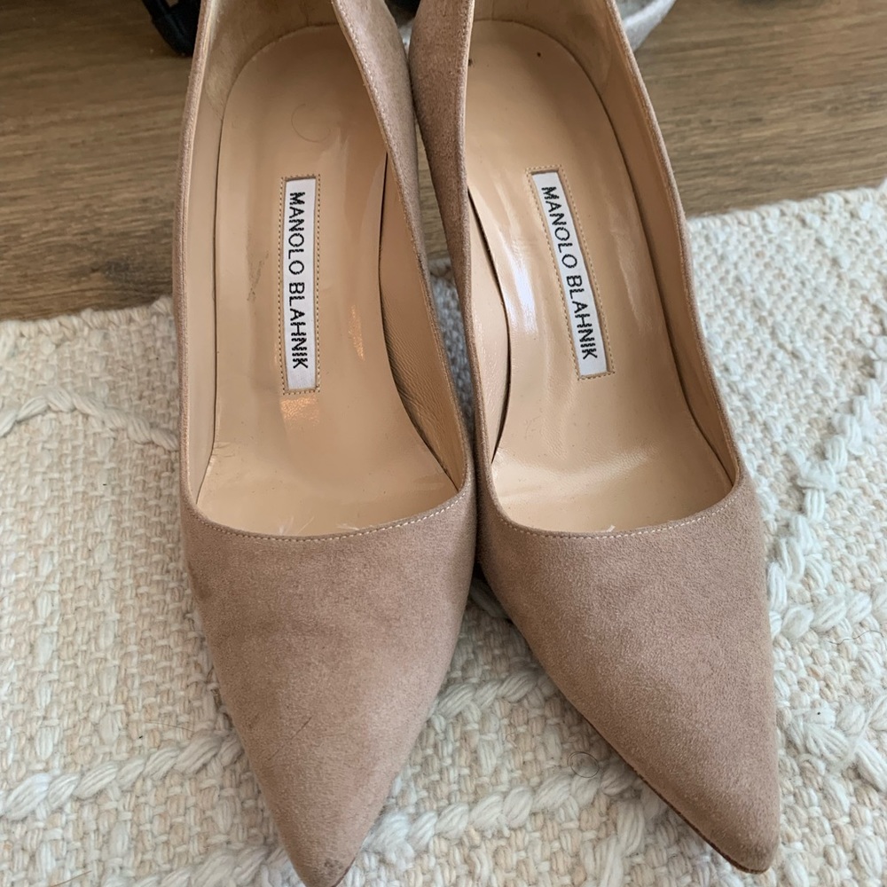 Manolo blahnik Bb 70  Nude pumps